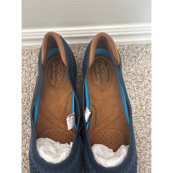 Dearfoams Misty Ballet Flat – Navy – Size 6 Wide (6H) - Picture 7 of 8